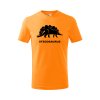 stegosaurus detske tricko oranzova
