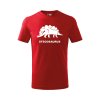 stegosaurus detske tricko 1 cervena