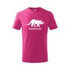 triceratops detske tricko 1 purpurová