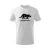 triceratops detske tricko biela