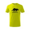 triceratops detske tricko limetkova