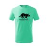 triceratops detske tricko mätová