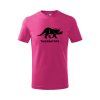 triceratops detske tricko purpurová