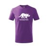 triceratops detske tricko 1 fialova