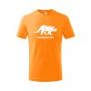 triceratops detske tricko 1 oranzova