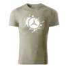 mercedes benz splash panske tricko biela svetla khaki