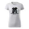 beauceron terier damske tricko 1 bledosiva