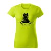 kanarska doga damske tricko 1 limetkova