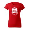 maltezsky psik stavac damske tricko 2 cervena