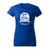 maltezsky psik stavac damske tricko 2 kralovska modra