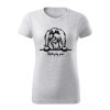 maltezsky psik stavac damske tricko 1 bledosiva