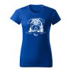 mops stavac damske tricko 2 kralovska modra