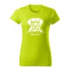 zlaty retriver damske tricko 2 limetkova