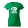 zlaty retriver damske tricko 2 travova zelena