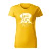 zlaty retriver damske tricko 2 zlta
