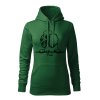 pudel damska mikina 1 tmavozelena