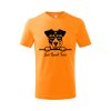 jack rusel terier detske tricko 1 oranzova