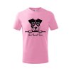 jack rusel terier detske tricko 1 ružová
