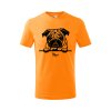 mops detske tricko 1 oranzova