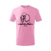 pudel detske tricko 1 ružová