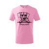 rodezsky ridgeback detske tricko 2 ružová