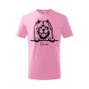 ružová cau cau detske tricko 1