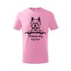ružová biely terier detske tricko 1