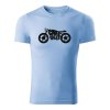 cafe racer panske tricko nebeska modra