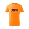 i love wrestling detské tričko 1 oranzova
