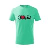 i love wrestling detské tričko 1 mätová