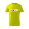 i love wrestling detské tričko 2 limetkova