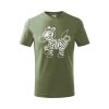 zebra detské tričko 2 khaki