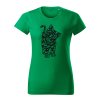 mačka damske tricko 1 travova zelena