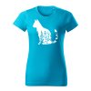 macka flor dámske tričko 4 tyrkysova