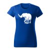 slon flor dámske tričko 2 kralovska modra
