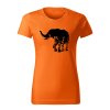 slon flor dámske tričko 1 oranzova
