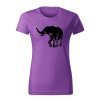 slon flor dámske tričko 1 fialova