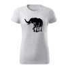 slon flor dámske tričko 1 bledosiva