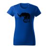 slon flor dámske tričko 1 kralovska modra