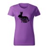 zajac flor dámske tričko 1 fialova