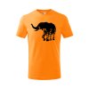 slon flor detske tricko 1 oranzova
