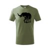 slon flor detske tricko 1 khaki