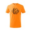 stopa 2 flor detske tricko 2 oranzova