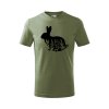 zajac flor detske tricko 1 khaki