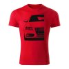 audi s4 b8 panske tricko cervena