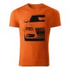 audi s4 b8 panske tricko oranzova