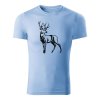 deer draw panske tricko nebeska modra