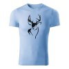 deer line panske tricko nebeska modra