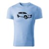 volvo xc coupe panske tricko nebeska modra
