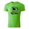mercedes benz actros panske tricko jablkovozelena